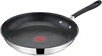 Frigideira Tefal Jamie Oliver 28cm, Inox, com Fundo de Indução, Revestimento Titanium e Thermo Sinal