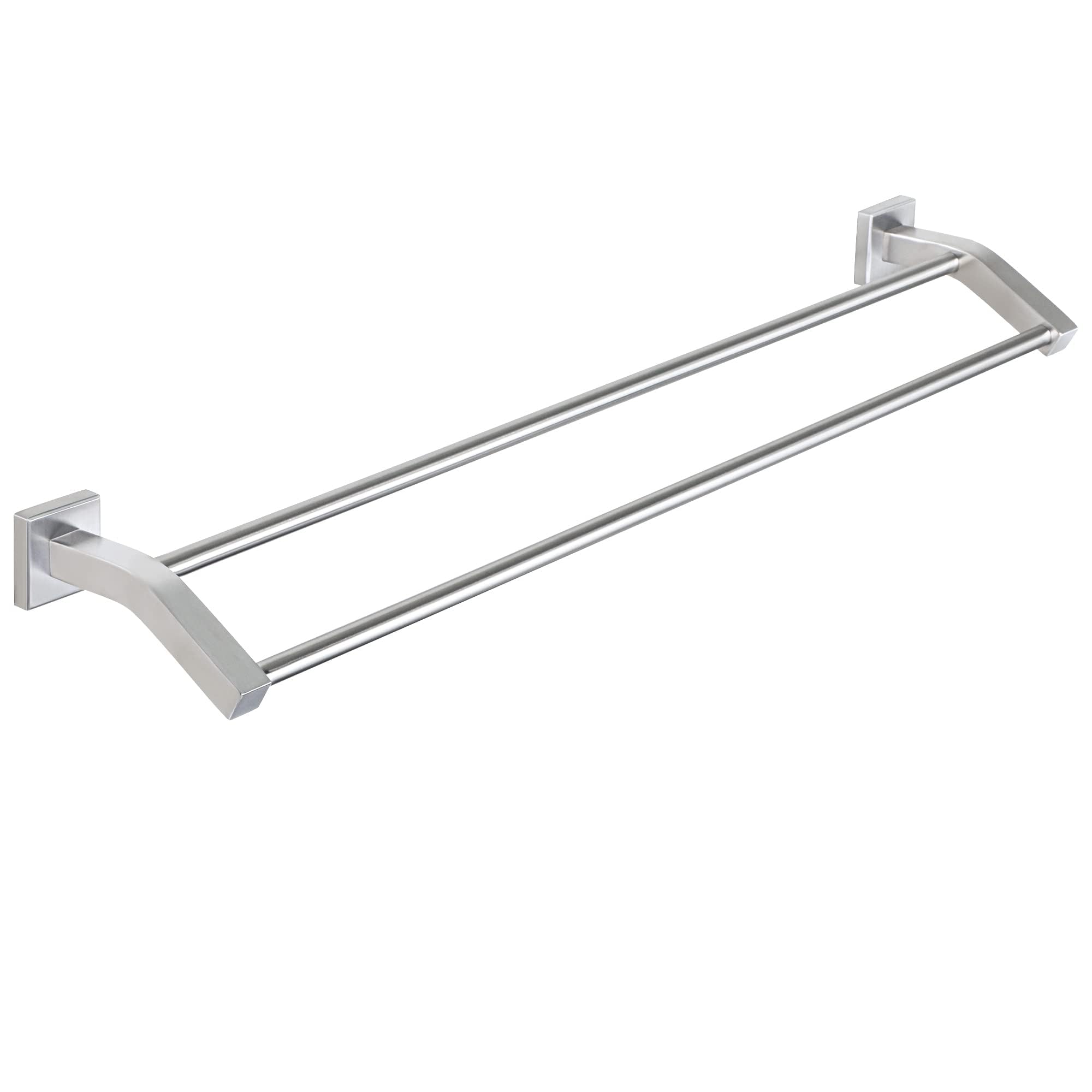 Photo 1 of Alise Double Towel Bar 28-Inch Brushed Nickel
