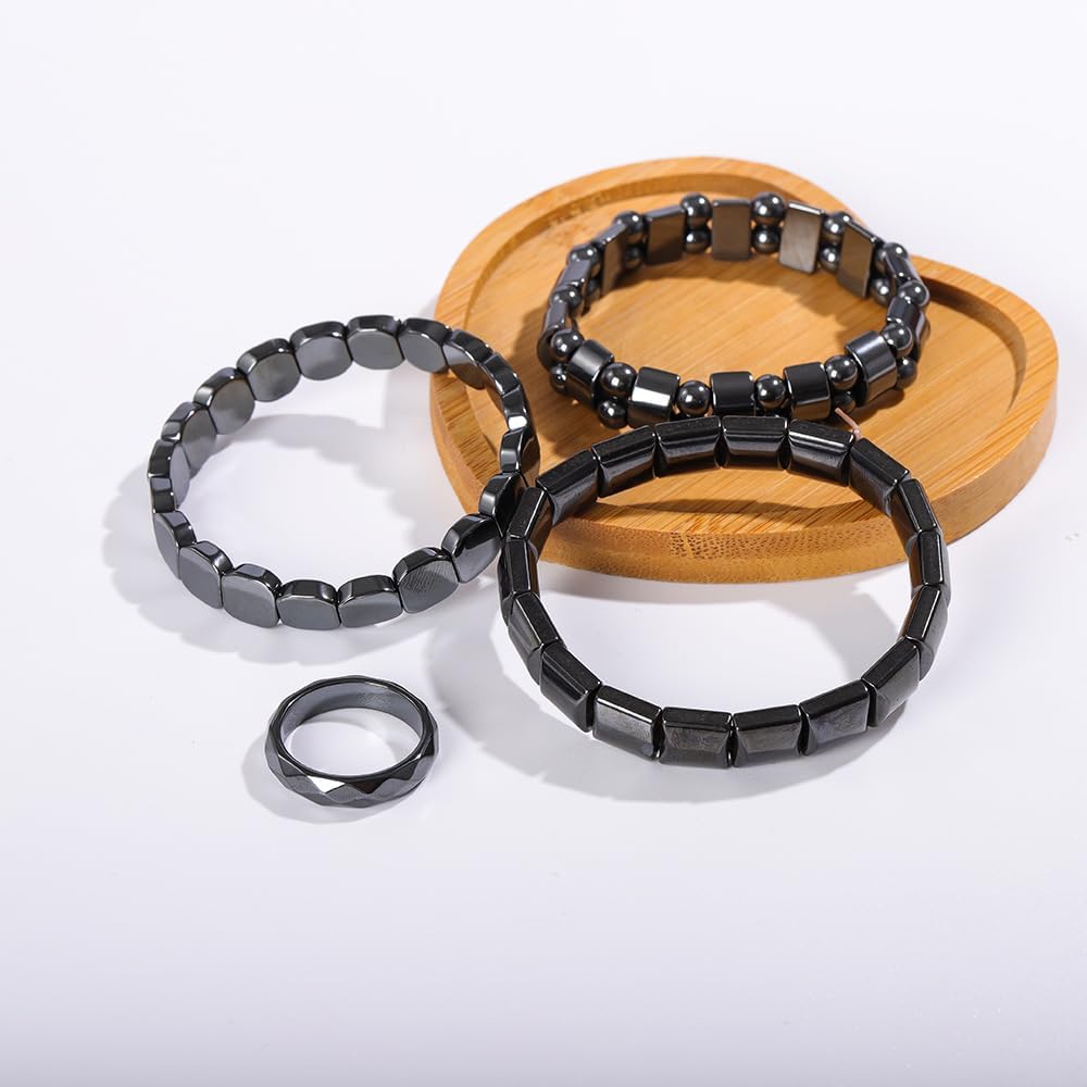 Hematite Bracelet For Men, Reclaim Your Edge & Confidence Natural Legendary Hematite Power Stone Health Healing Beaded Stretch Luck Bracelets Inspirational Gift Jewelry - Image 7