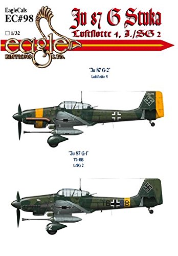 1/72 GGGデカール Amazon | Junkers Ju 87 G Stuka ( 1 / 72デカール、EagleCals 72098