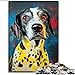 1000 Teile für Teenager Pointer-Hund-Puzzle 1000 Teile für Erwachsene Lernspielzeug Familienspiele Geburtstagsgeschenk Geschenke (26x38cm)