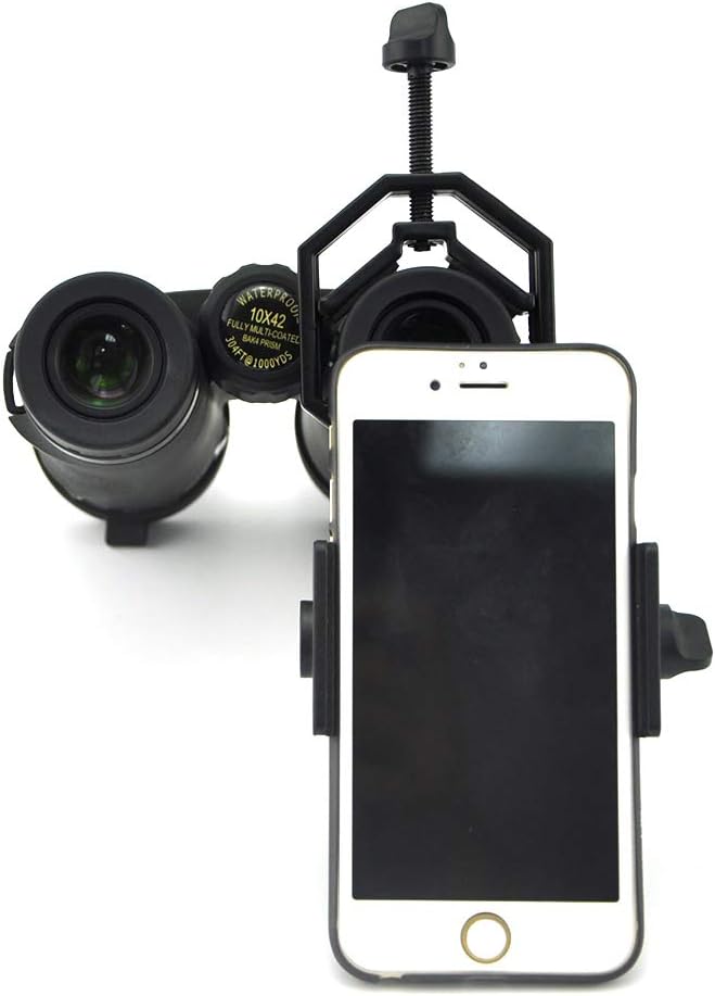 Celll Phone Adapter Mount for Spotting scopes Astronomical Telescopes Monocular Binoculars 28-47mm Lens