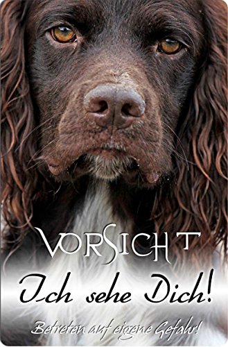 Preisvergleich Produktbild +++ Kleiner MÜNSTERLÄNDER - Metall WARNSCHILD Schild Hundeschild Sign - KLM 05 T5