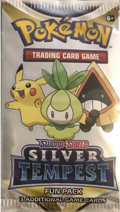 Amazon.com: Pokemon TCG: Sword & Shield - Silver Tempest Fun Pack