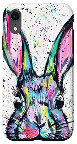 Iphone Xr Bunny Face Floral Case Cute Happy Easter Day Case #TOP15