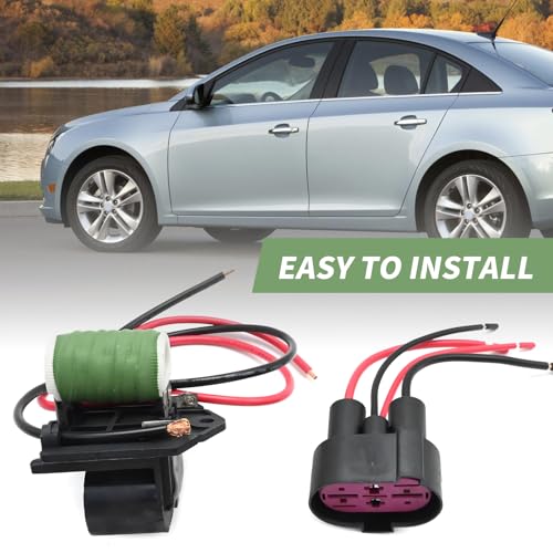 Image of Hoypeyfiy 13427160 Fan Blower Motor Resistor with Plugs Connector, Replacement for Chevrolet Cruze 1.4L 1.8L 2.0L, Replacement for Buick Verano 2.4L, Replaces 13427161, 13360890, 13289627