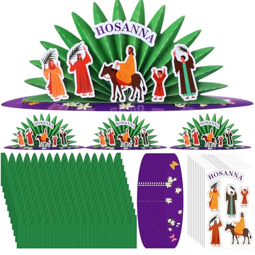 Kit créatif Dimanche des Rameaux pour activité manuelle en famille et catéchisme de Pâques