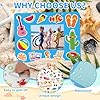 Sereliy 24 Packs Summer Picture Frame Craft Kits Beach DIY Stickers Crafts for Party Decoration Favor Home Classroom Game Activitie (Summer) #5