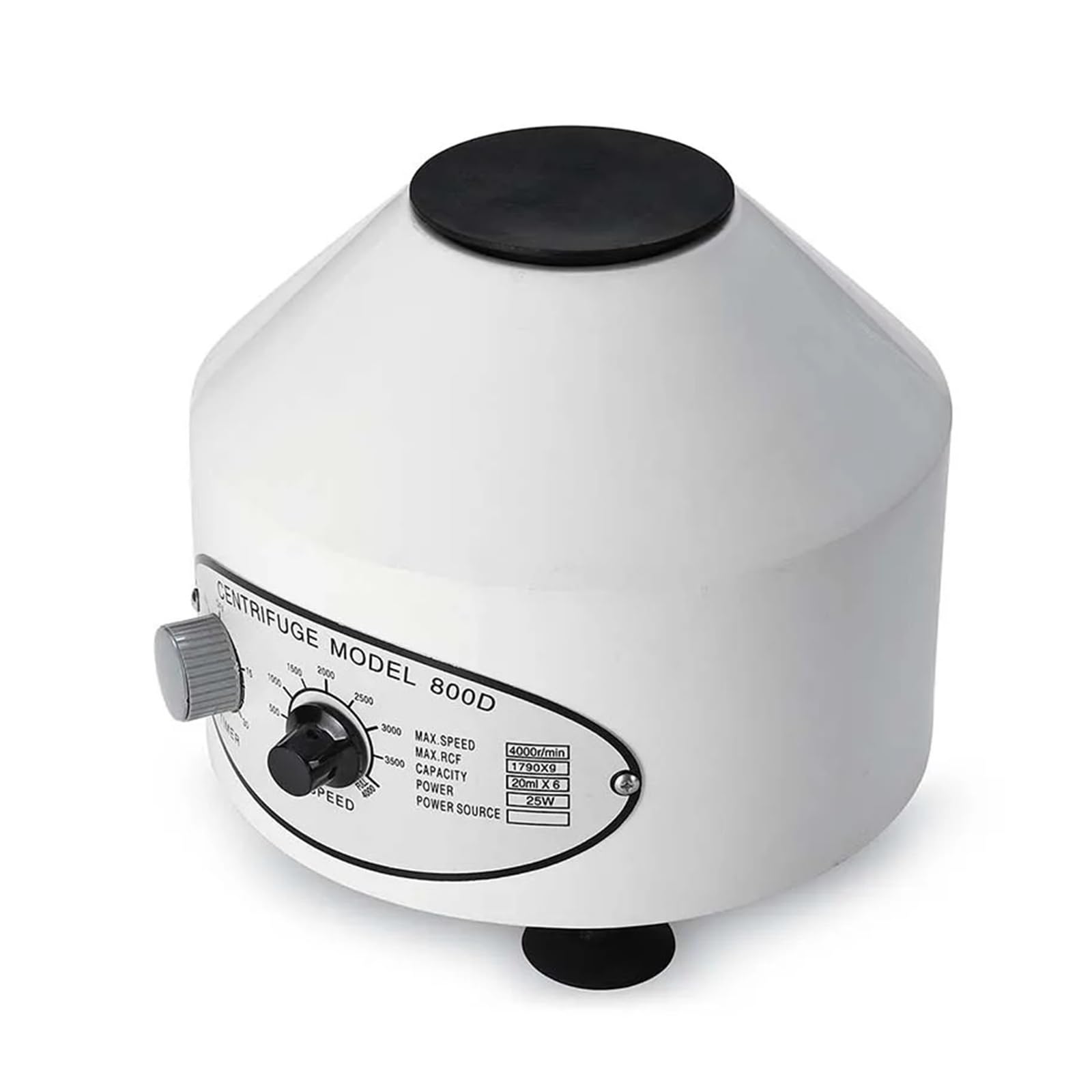 Centrífuga de Laboratorio eléctrica de 800D y 4000 RPM de Alta eficiencia, máquina de práctica médica, centrífuga de Escritorio(White)