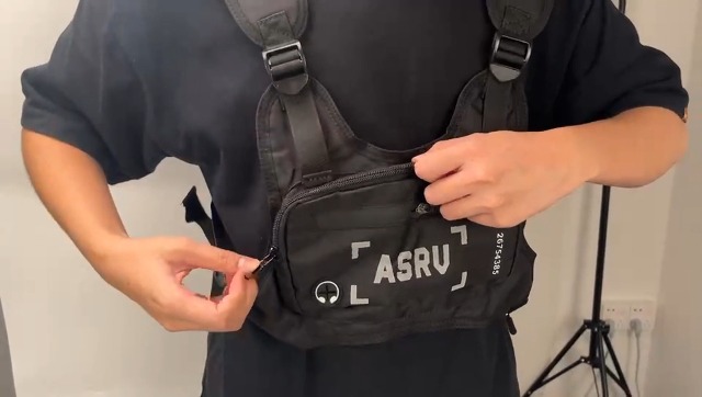 ウォーキング・ランニングウェア ASRV CORDURA LIGHTWEIGHT CHESTPACK BLACK 0711. Cordura® Lightweight Chest Pack - Black – ASRV