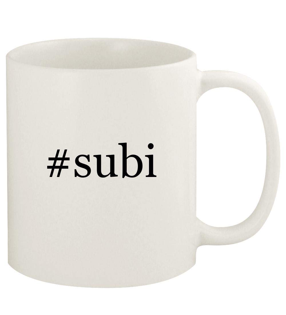 #subi - 11oz Hashtag Ceramic White Coffee Mug Cup, White