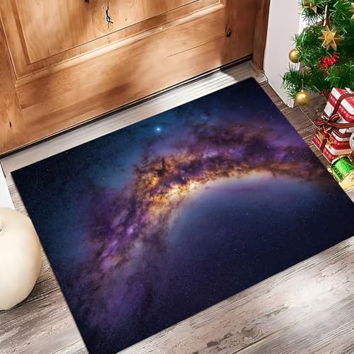 Felpudo de entrada interior para decorar el recibidor con la Vía Láctea 60x90cm 4
