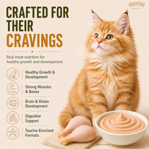 Image of Grain Zero Kitten Wet Mousse 80g Pack of 5, 400g | Chicken | Rich in Protein | Promotes Hydration & Easy to Digest | No Artificial Flavours | Packed with Essential Vitamins & Antioxidants