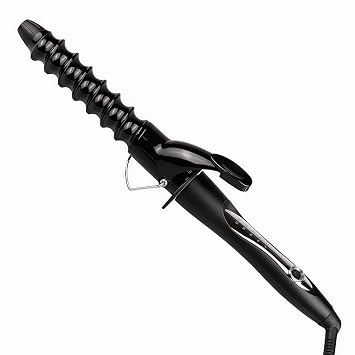 32mm/1.25 inch Ceramic Curling Iron for Bouncy Curls and Waves - Dual Voltage for Travel, Long Barrel for Short and Long Hair