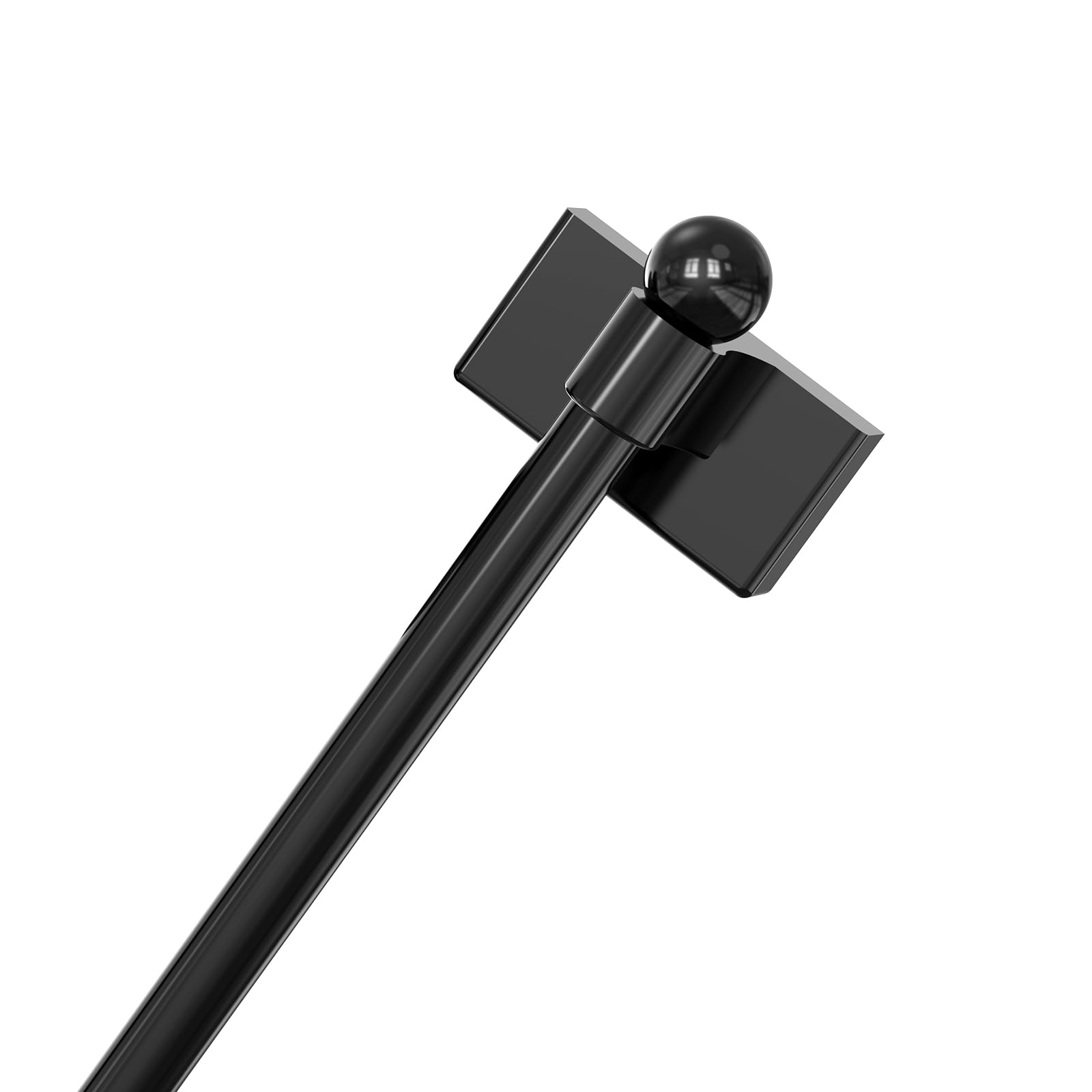 Adjustable Magnetic Curtain Rod for Metal Doors from 9” to 16”, [Magnetic Towel Bar][Magnet Curtain Rod for Classroom Whiteboard][French Door Curtain Rod ] (BLACK, 9-16 Inch 1 Pack)