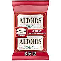 ALTOIDS Peppermint Mints, Peppermint Candy, Candy Mints, 1.76 oz. Pack of 2