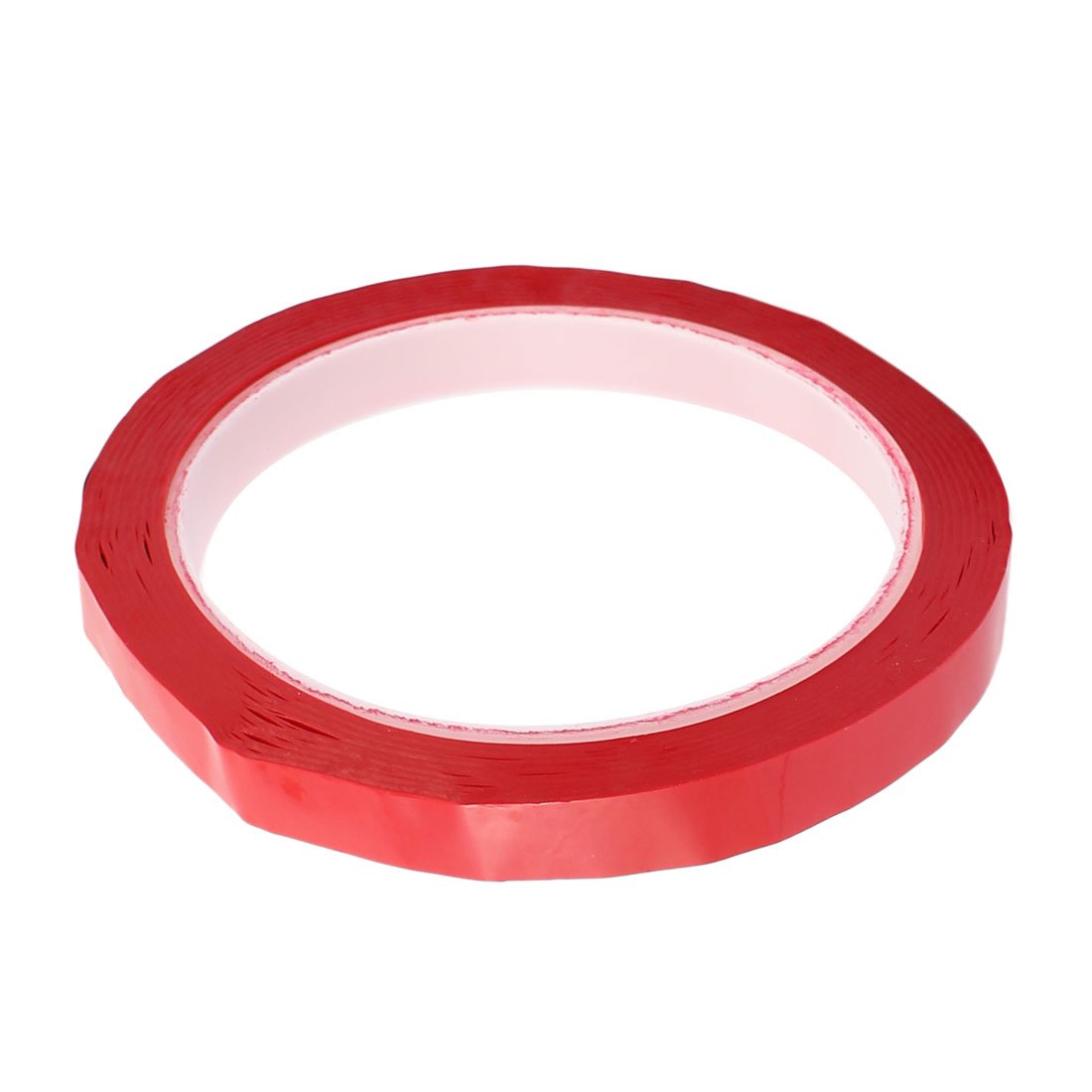 2 Rouleaux De Ruban Adhésif Mylar Rouge - 3mm De Large, 50m De Long, Simple Face - Uxcell Neuf