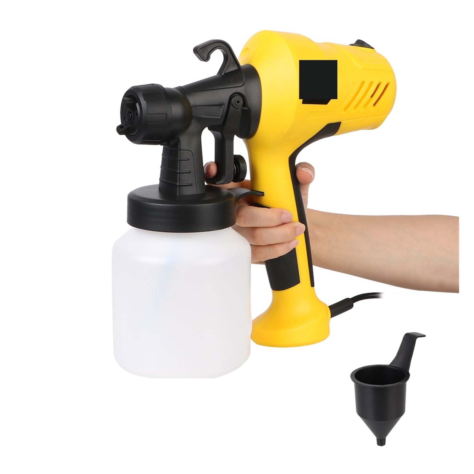 Pistola Rociadora, Pistola pulverizadora de pintura eléctrica con depósito, herramientas eléctricas, aerógrafo alta potencia control flujo 800 ml