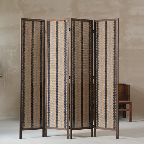 GN2AAIL パーテーション 4連 高さ180cm 間仕切り 衝立 タイプ1 パーティション 木製パーテーション 4枚 おしゃれ 180*45*4 アジアン スクリーン ついたて 折りたたみ 目隠し 塩系 ナチュラル テレワーク 在宅ワーク スリム 一人