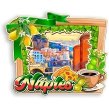 Refrigerator Magnet Naples Italy Fridge Magnet City Travel Souvenirs Tourist Gifts 3D Classic Landmarks Handmade Crafts Home Decoration -1266