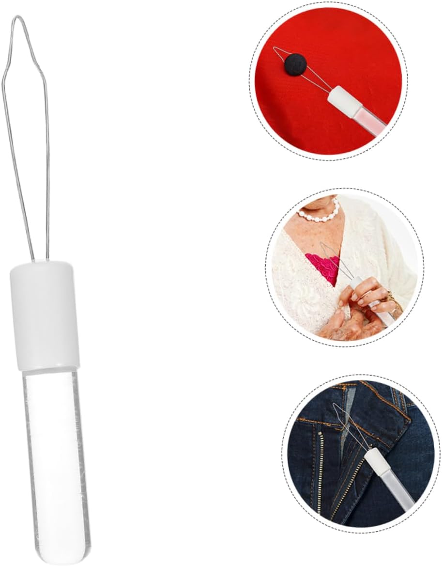 2Pcs Button Assistance Tool Acrylic Clothes Zipper Pull Aid for Seniors Disabled Individuals Enhancing Independent Dressing Routine