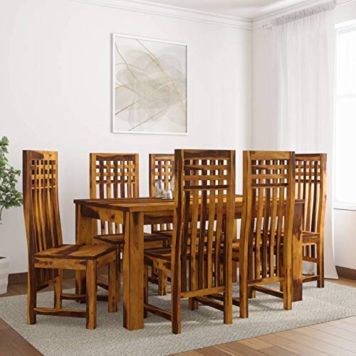 Buy Woodenio Dining Table 6 Seater with Chairs Set Dining Table Set