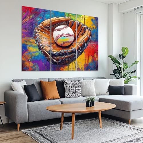 Paneles acústicos artísticos 6 pack para absorción de sonido, adhesivos, 72 x 48 pulgadas miniatura 6