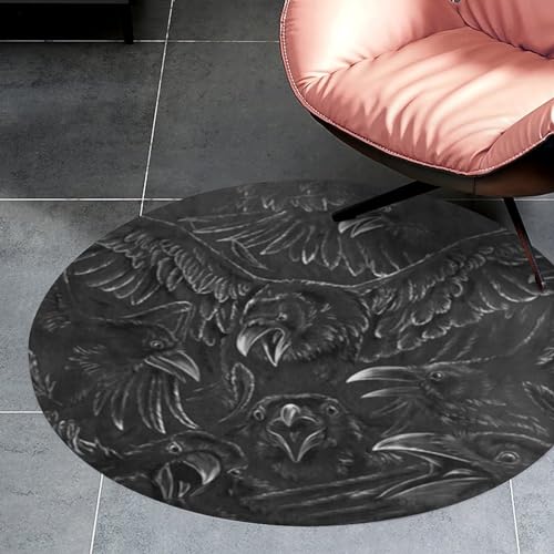 Tapis flanelle Viking lavable en machine avec impression 3D relief