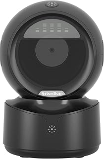 NetumScan Automatic Omnidirectional Desktop Barcode Scanner, Hands-Free USB Wired QR Barcode Reader, 1D 2D Bar Code Image Sensing for Supermarket, Retail Store, Warehouse, Bookstore Pos System NSA5