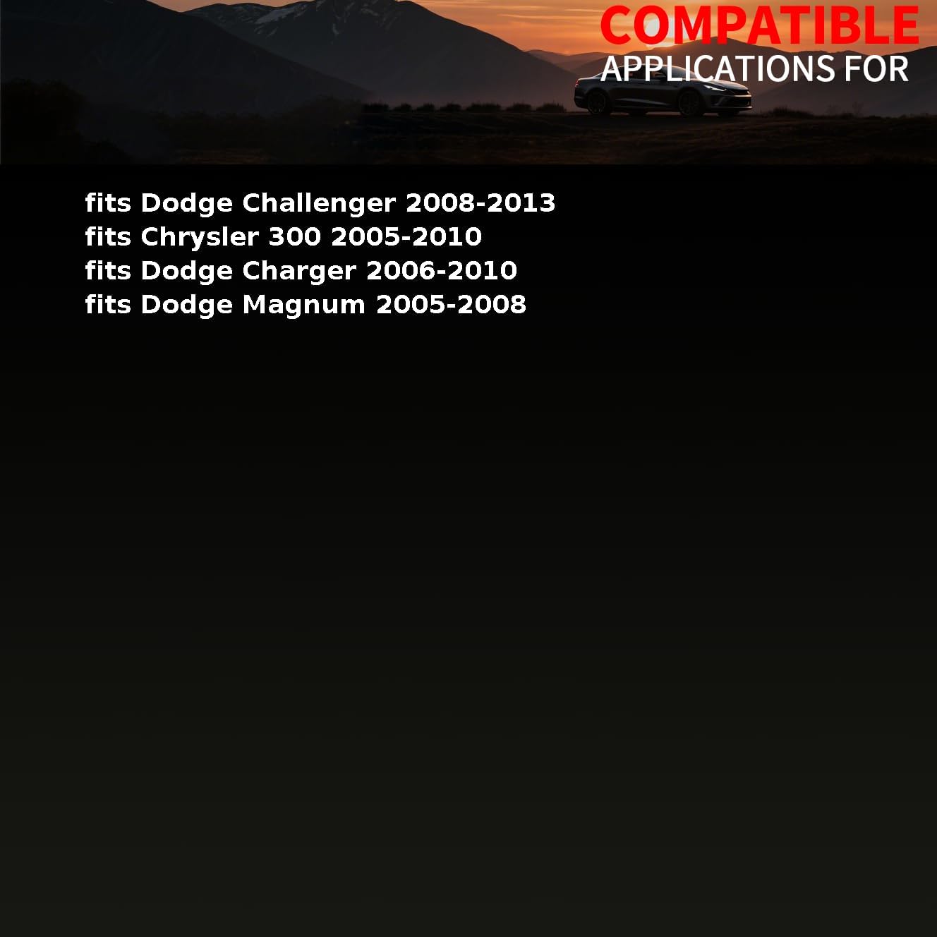 Suspension Control Arm Bushing Rear Bushing Kit fits Chrysler 300 2005 2006 2007 2008 2009 2010 fits Dodge Challenger,Charger,Magnum 2005 2006 2007-2013 Replacement 68184782AB 2 Pcs