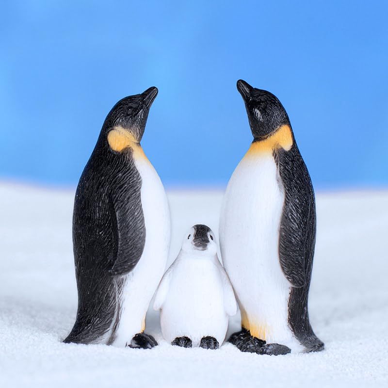 SHIDXIB 15Pcs Cute Ocean Animal Penguin Craft Decoration Ornament PVC Penguin Figurines Penguin Craft Ornament