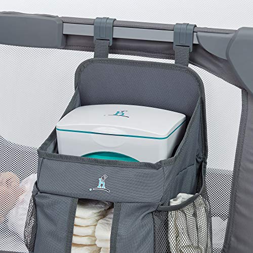 Hiccapop Baby Wipe Dispenser | Baby Wipes Case | Baby Wipe Holder Keeps Diaper Wipes Fresh | Non-Slip, Easy Open & Close Wipe Container (Teal W/Teal Window) #TOP6