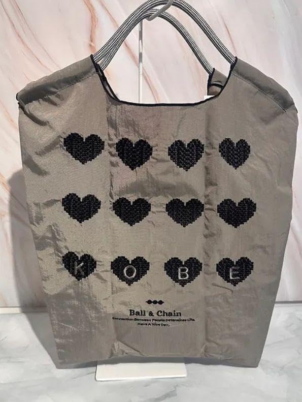 ボールアンドチェーン 神戸限定 ハート 新色 グレー エコバッグ エコ