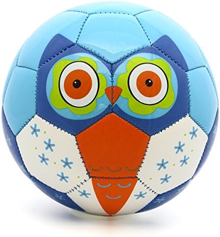 PP PICADOR Toddler Soft Soccer Ball Cute Cartoon Kids Ball Toy Gift with Pump (Blue Dog, Size 3)