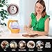 OVENTE Electric Kettle, 1.5L Borosilicate Glass Countertop Water Heater and Boiler for Coffee or Tea, BPA-Free, Auto Shut-Off, Boil-Dry Protection, Removable and Washable Spout Filter, Orange KG83O