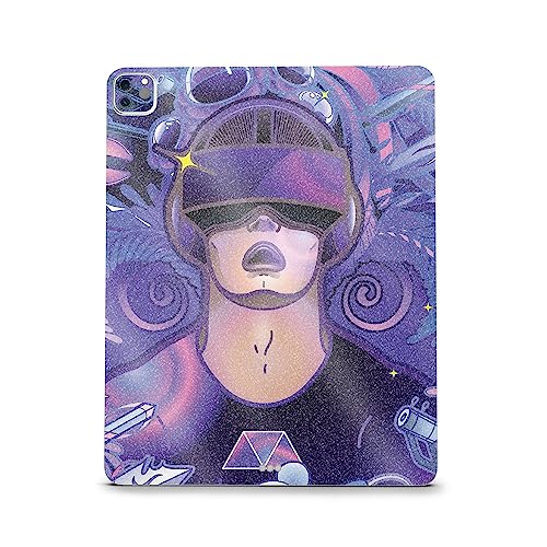 Image of MightySkins Carbon Fiber Skin Compatible with Apple iPad Pro 12.9 inch M2 6th Gen (2022) Full Wrap Kit - VR Dream | Protective, Durable Textured Carbon Fiber Finish | Easy to Apply | Made in The USA