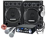 Altavozes de fiesta, potencia: 400W RMS (800W MAX), sensibilidad: 94dB (+/-2db), rango de frecuencia: 45Hz a18kHz