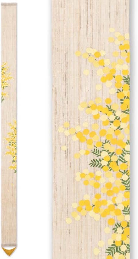 古口翠芳/Suihou Koguchi】墨彩画 石蕗 オリジナル 木製額縁付き