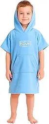 Roupão Seca Rápido para Crianças Praia Piscina Natação Tecido Leve Atoalhado Kouk Authentic