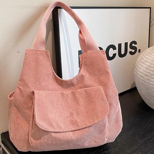Bolso Tote de Pana para Mujer con Compartimentos miniatura 3