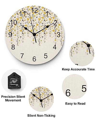 Reloj de pared redondo multicolor 10 pulgadas silencioso miniatura 3