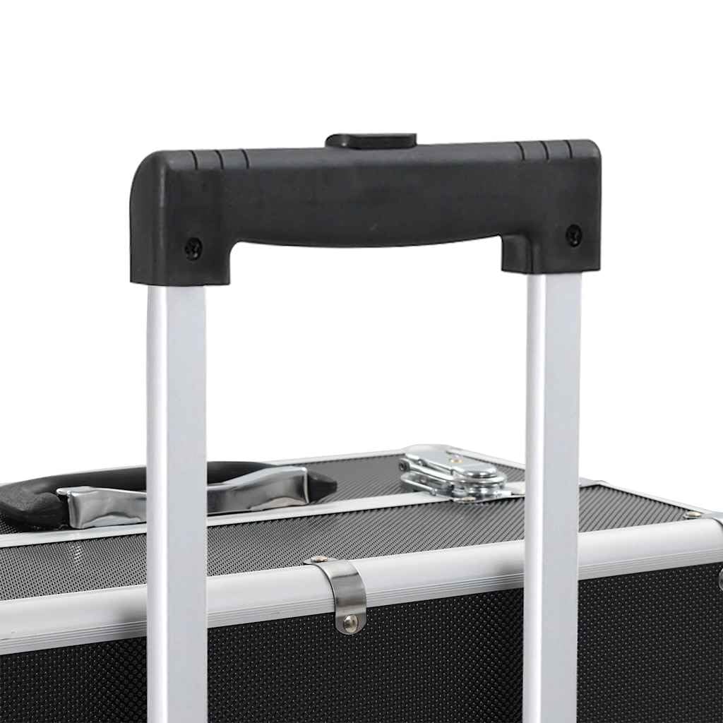 vidaXL Schminkwagen aus Aluminium Kosmetikkoffer Koffer Mehrfarbig