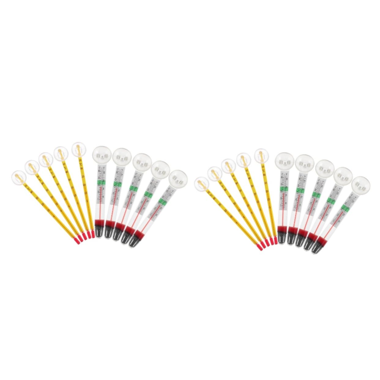 YARNOW 2 Set Termometro Per Acquario Profondo Accessori Galleggiante Termometro Per Pesci Temperatura Guidato Termometri Digitali Termometro Del Serbatoio Del Pesce Bicchiere 10 Pezzi*2