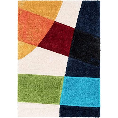 Image of Carpet Mahal Presence Gorgeous Design of Super Soft Shaggy Carpet for Living Room, Bedroom, Hall and Anywhere in Home. [6x8 feet]