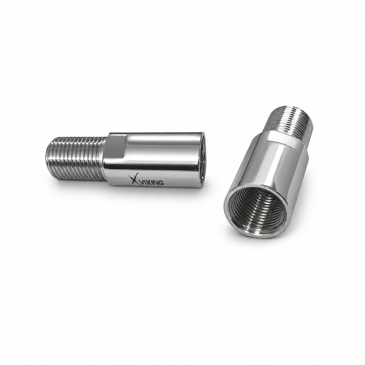Viking Brass Extension Nipple Pack of 2-Thread (1) 10mm (⅜’’) Inner and Thread (2) 10mm (⅜’’) Outer - Length -50mm (2’’) Polished CP – Connections between Pipes, Suitable Plumbing Projects.-image-38