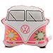 Puckator CUSH286 - Cuscino in peluche per Volkswagen VW T1, motivo camper autobus, colore: Rosa