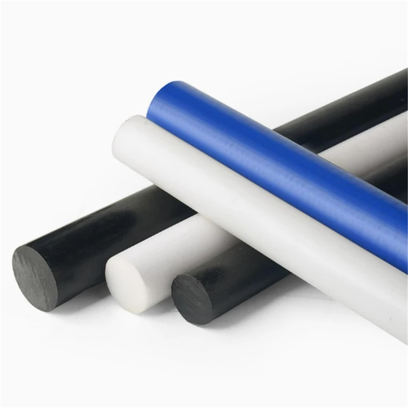 Lunghezza 500mm Asta in nylon Pa66 Cilindro solido resistente all'usura Resistenza alla temperatura ad alta resistenza Dia 5mm-40mm Taglio zero personalizzato(Dia 12mm-10pc White)