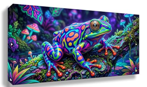 Peinture diamant grenouille 60x120cm grand format numerote pour adulte