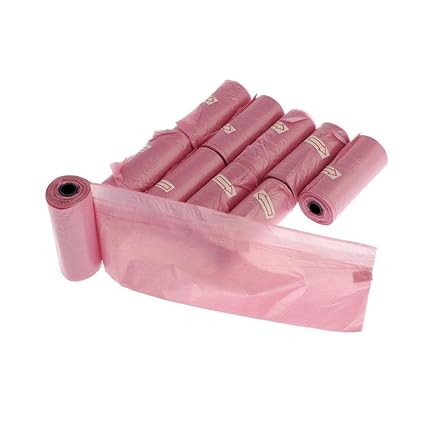 Lyla 10 Rolls Portable Baby Diaper Nappy Discarded Dispenser Bag Pink