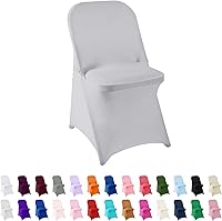 Vista 20 de 12 fundas para sillas de elastano, protectores lavables para sala de estar, fiestas y bodas (borgoña)